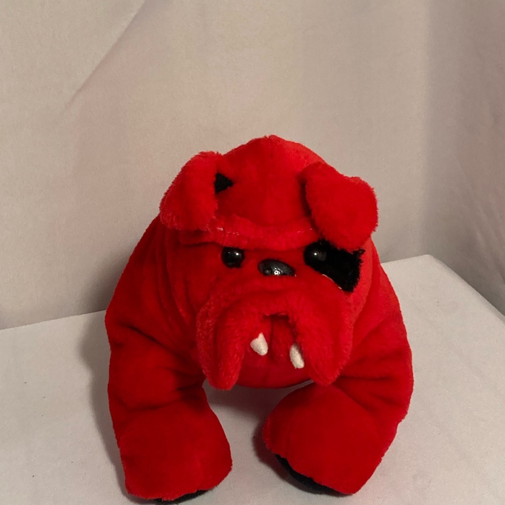 Red Bulldog Plush Toy